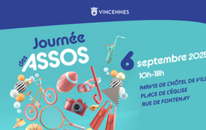 RDV le 6 Septembre à la journée des associations de Vincennes 